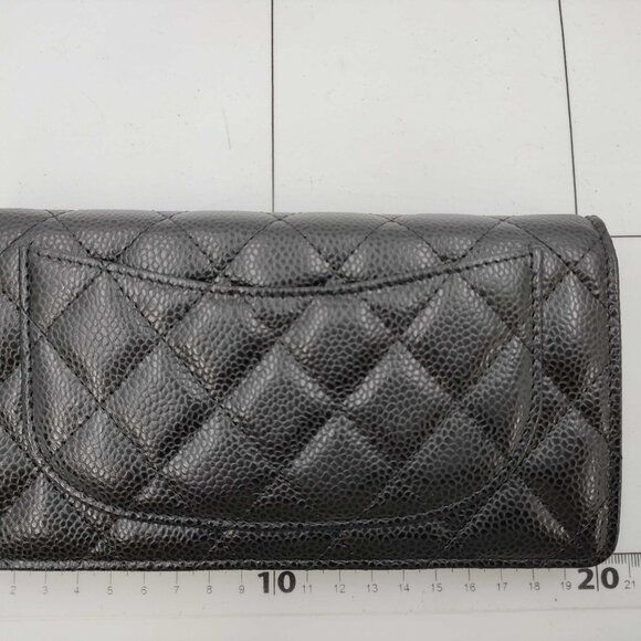 CHANEL CHANEL Matelasse Caviar Leather Long Wallet, 25th Series - COA included - Picture 7 of 17